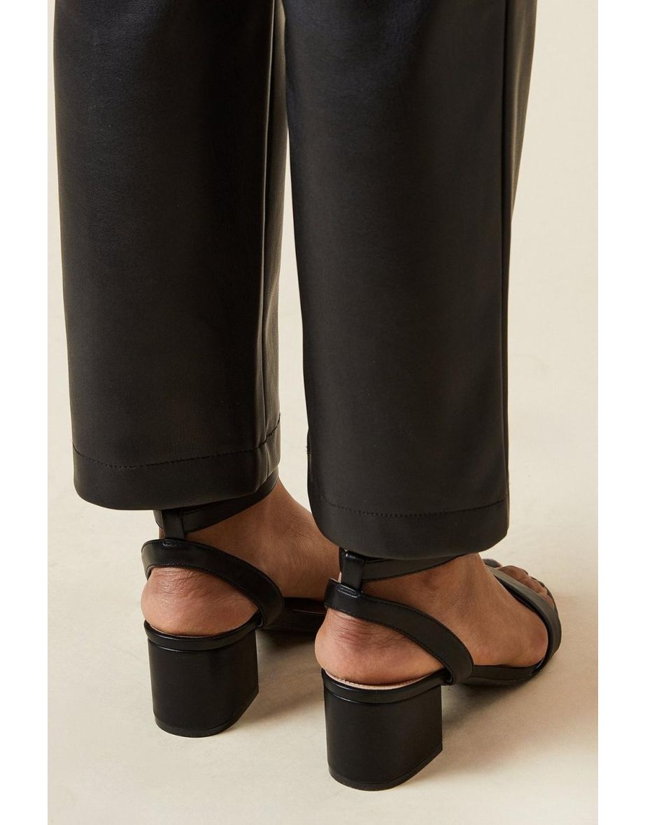 Wide Fit Tommi Barely There Mid Block Heel Sandals - 3