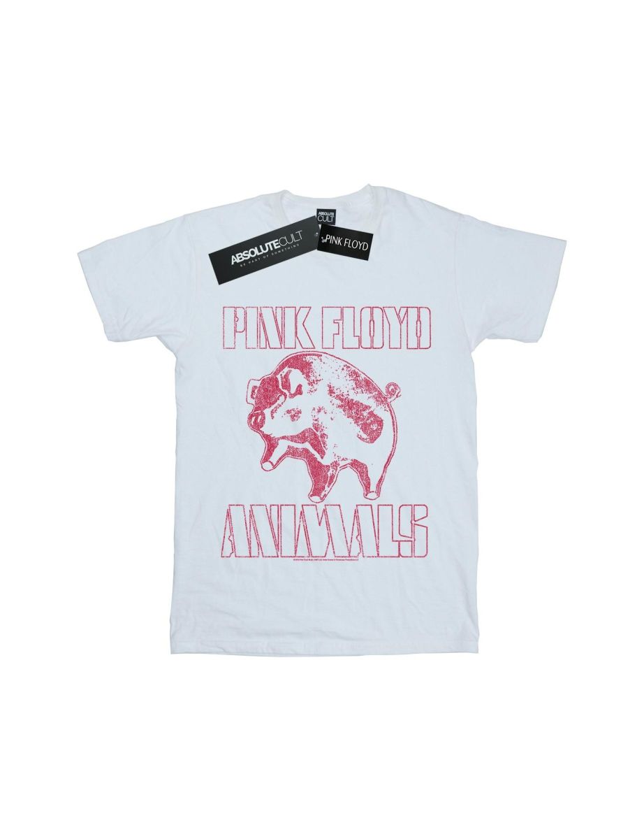 Pink Floyd Mens Animals Algie T-Shirt - White