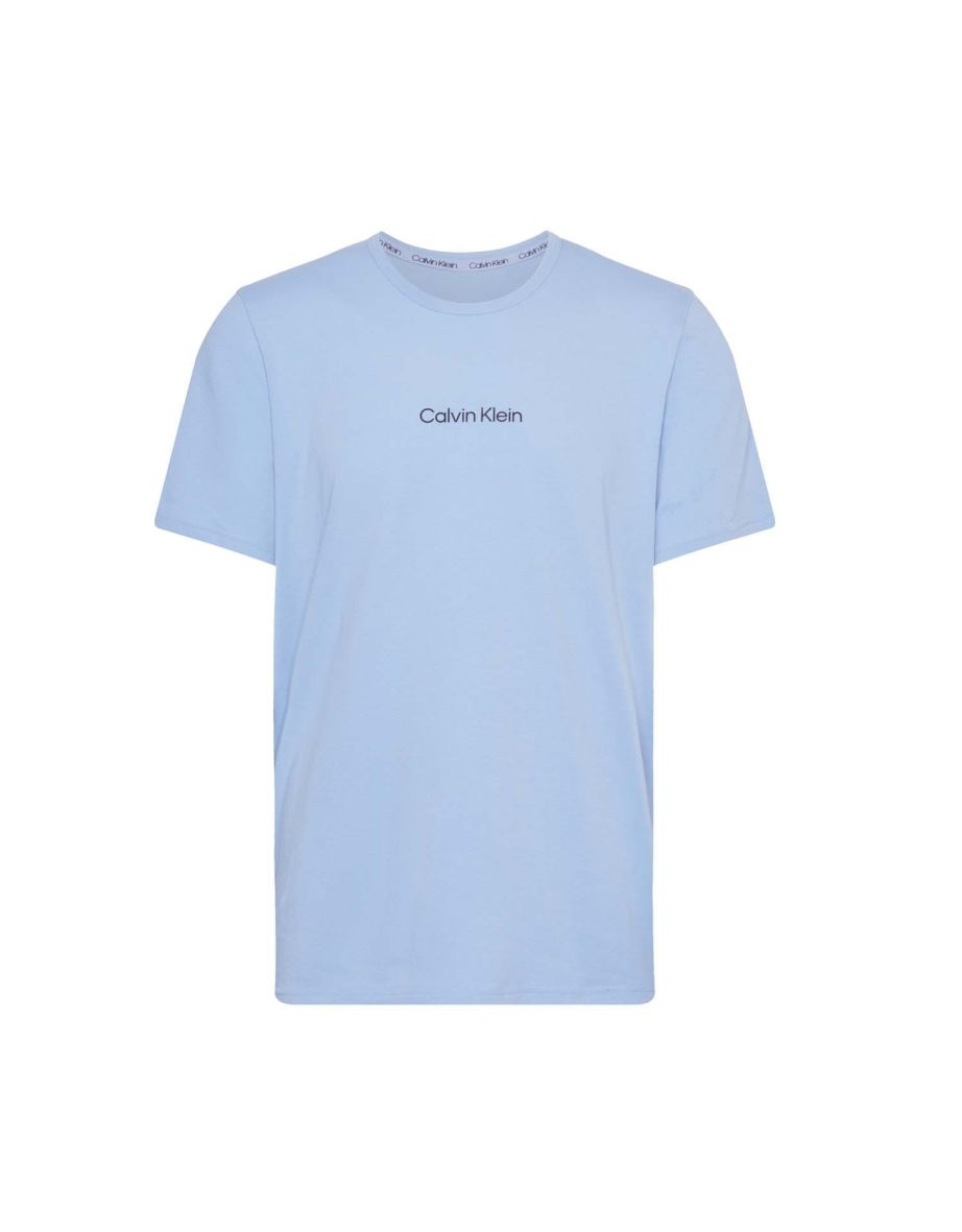 Men's Calvin Klein Crew Neck Lounge T-Shirt in Blue - 3