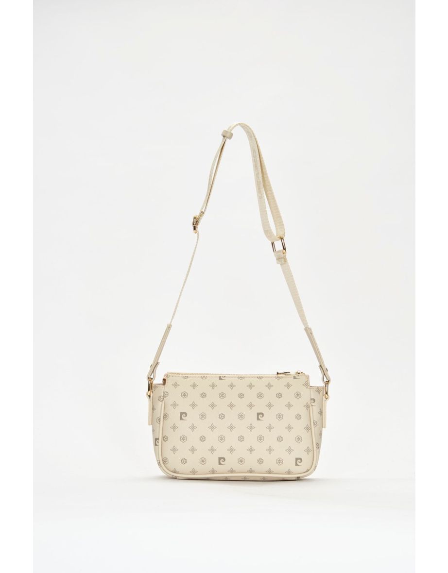 Beige Monogram Women's Shoulder Bag - 5