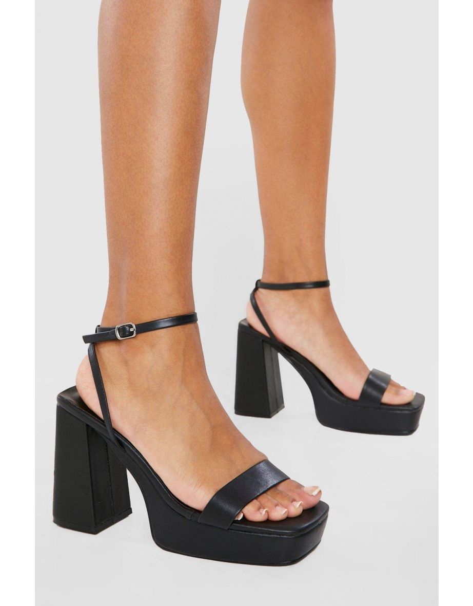 Chunky wide fit outlet heels