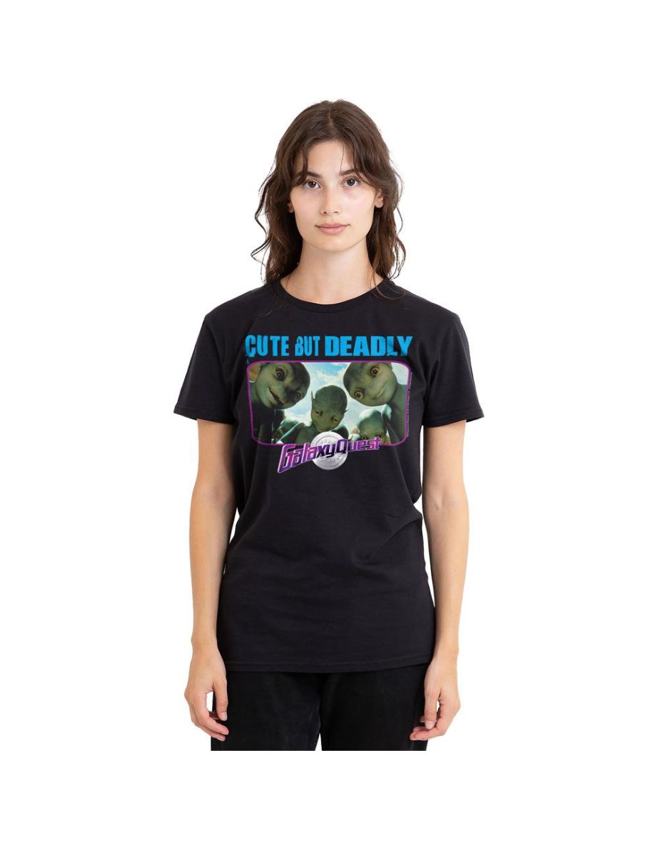 Galaxy Quest Unisex Adult Cute But Deadly T-Shirt - Black