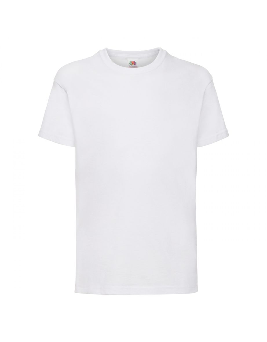 Fruit Of The Loom Childrens/Kids Unisex Valueweight Short Sleeve T-Shirt - White
