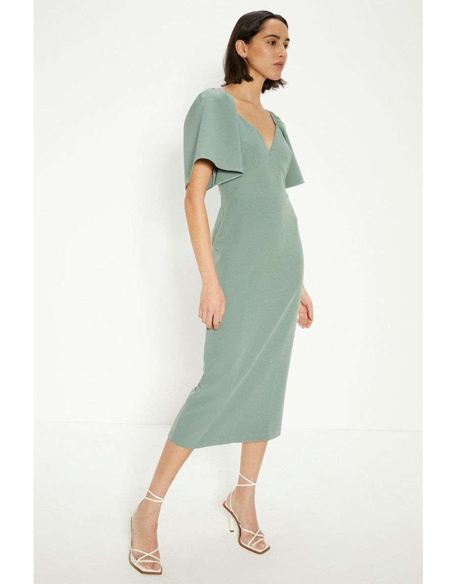 Crepe Cut Out Pencil Dress