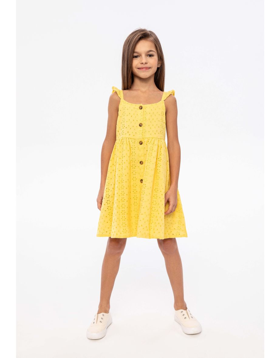 Girls Broderie Anglaise Dress