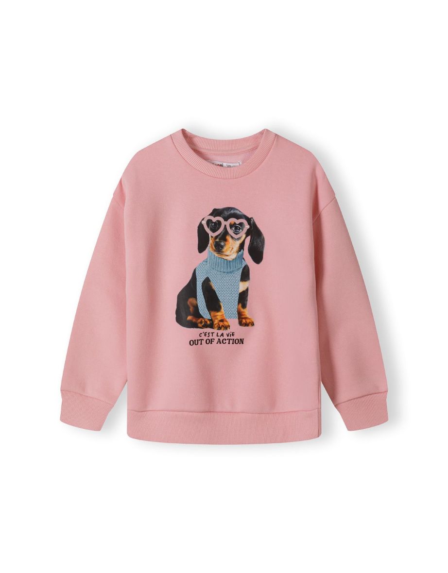 Girls Crew Neck Sweatshirt with Print