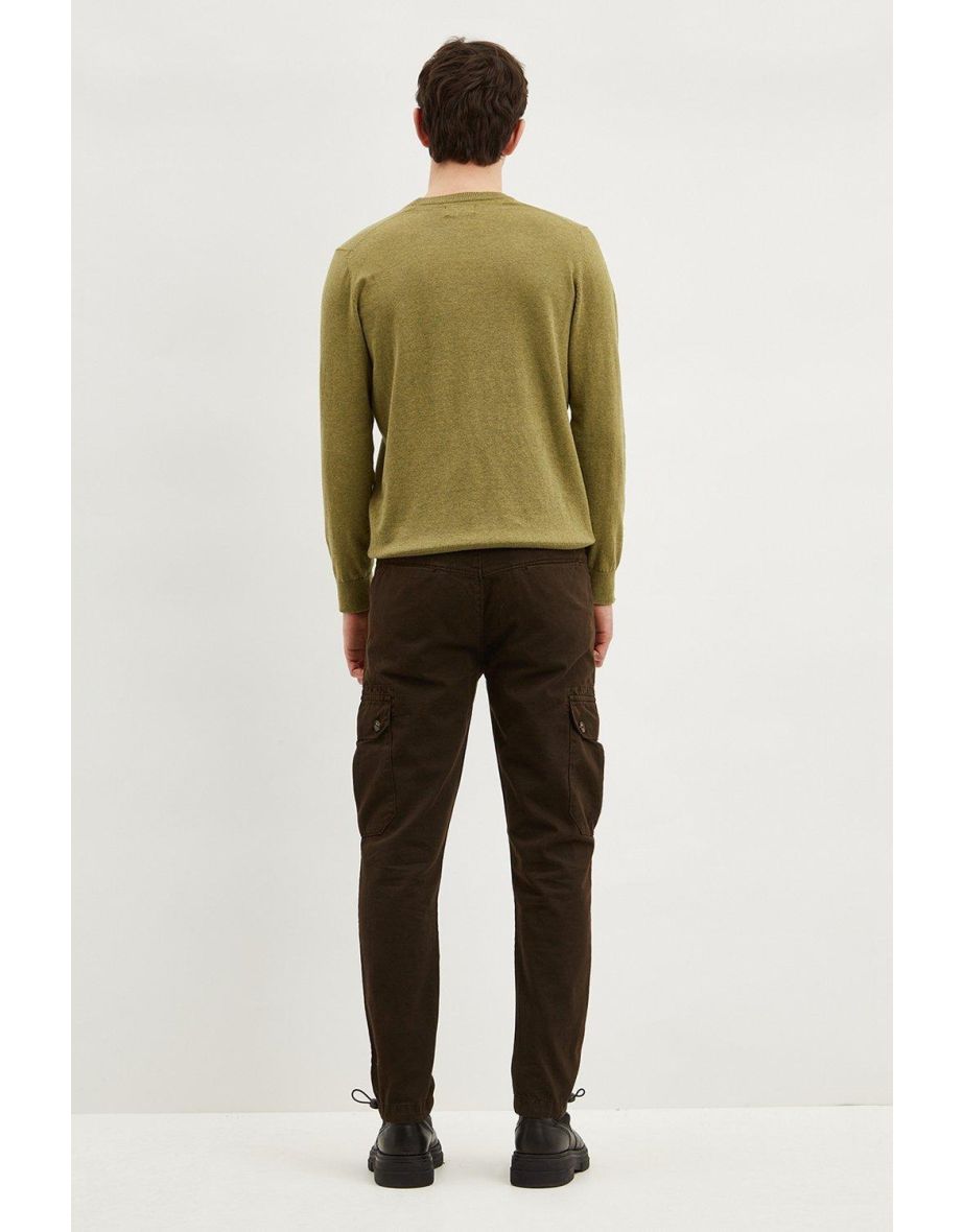 Slim Utility Cuff Hem Trousers - 2