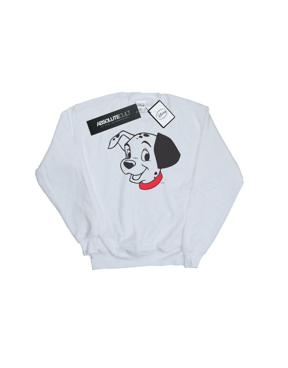 Disney Boys 101 Dalmatians Dalmatian Head Sweatshirt - White