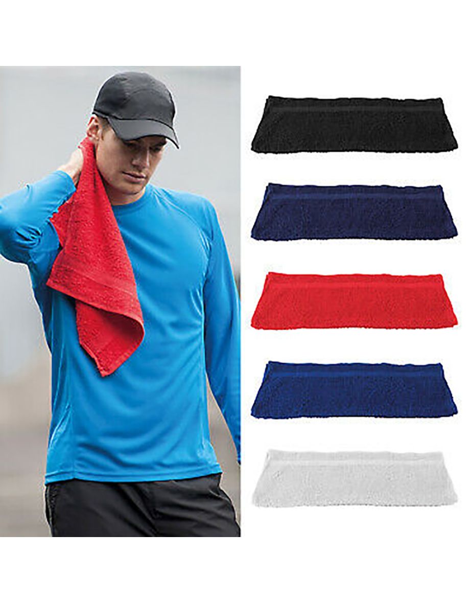 Towel City Luxury Range 550 GSM - Gym Towel (40 X 60 CM) - Red - 1