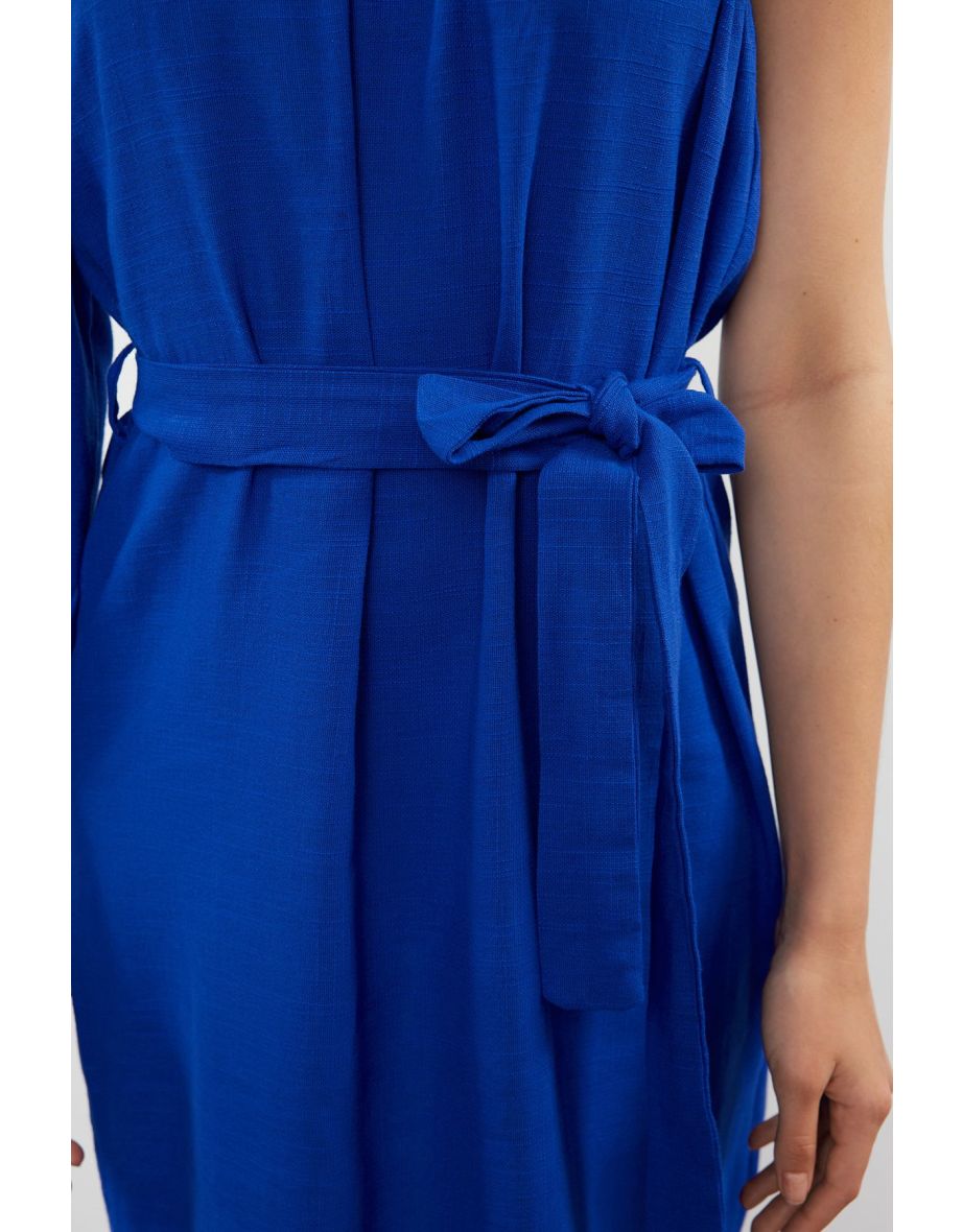Plain Regular Maxi Woven 100% Cotton Dress - 6