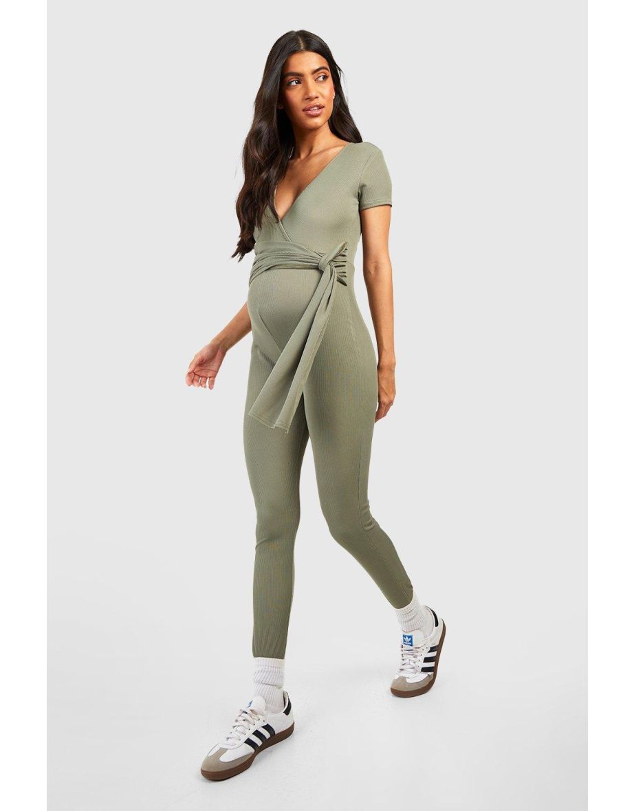 SHORT SLEEVE JUMPSUIT - Khaki