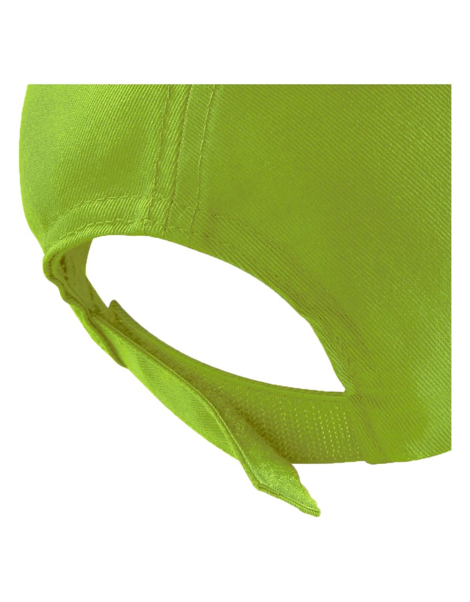 Beechfield Plain Unisex Junior Original 5 Panel Baseball Cap - Lime Green - 2