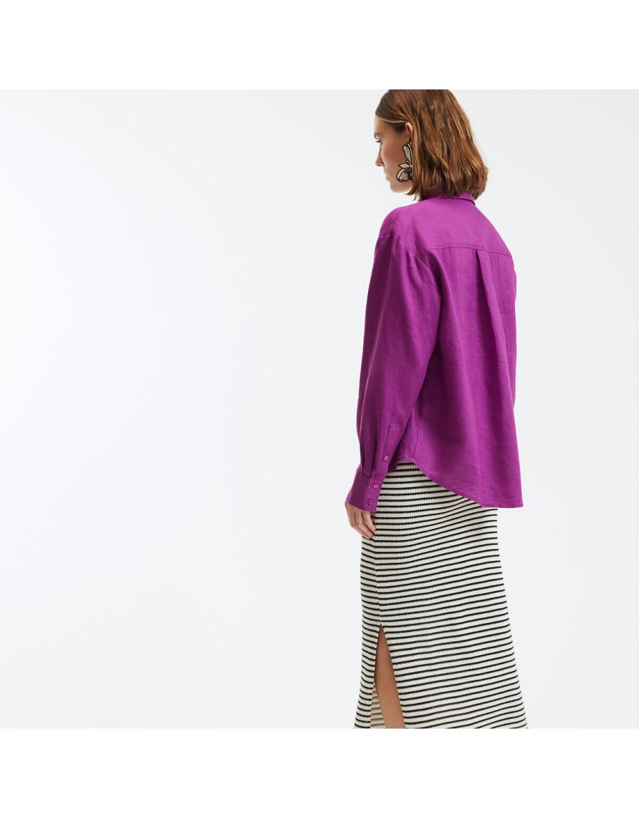 Signatures MarlÃ¨ne Oversize Shirt in Linen - 3