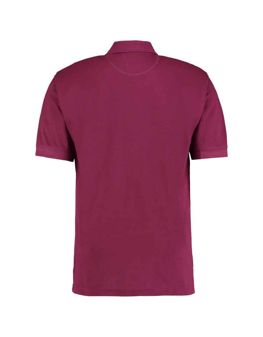 Kustom Kit Mens Klassic Piqué Polo Shirt - Burgundy - 1