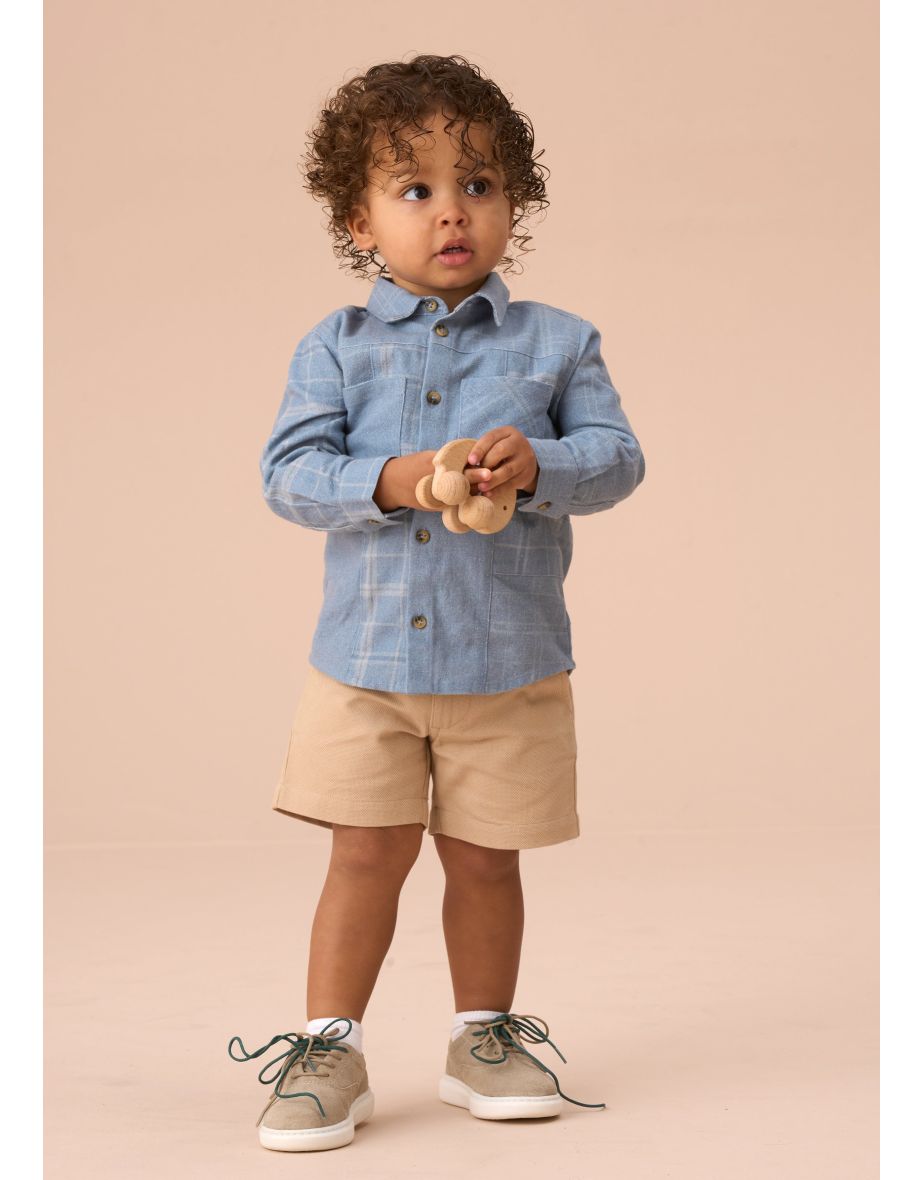 Connor Blue Block Check Shirt