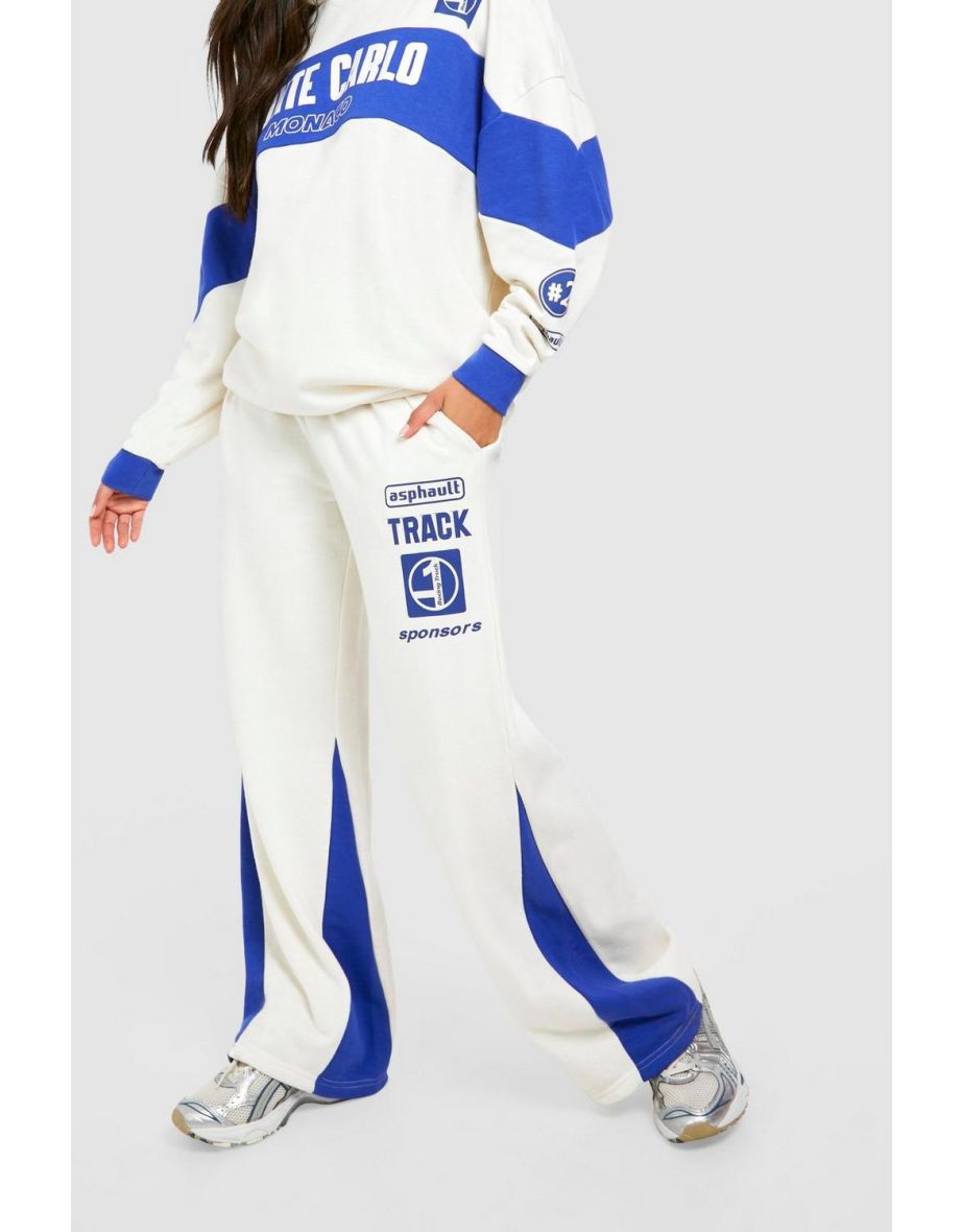 Monte Carlo Slogan Colour Block Straight Leg Jogger - 3