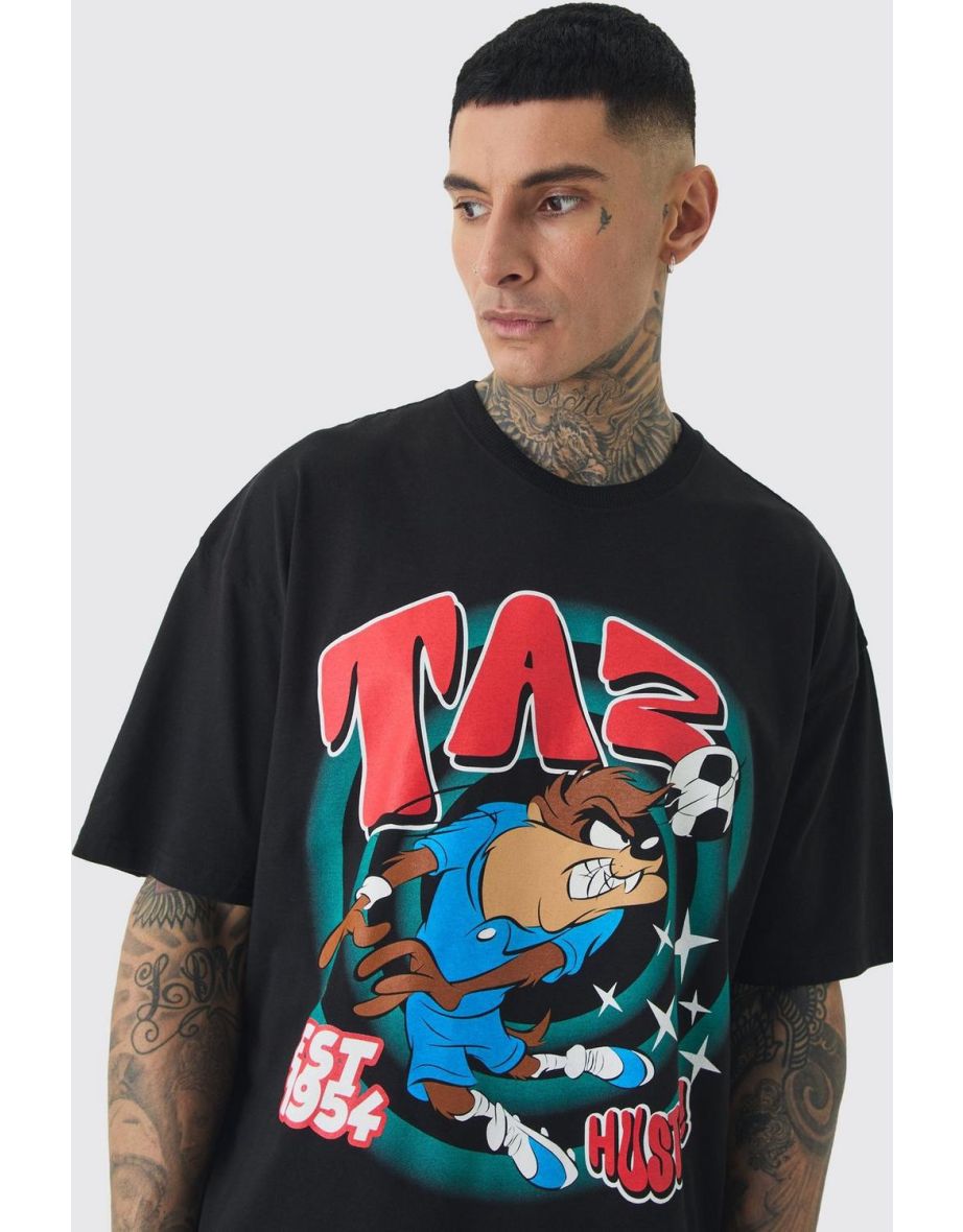 Tall Taz Play Nice T-shirt In Black - black