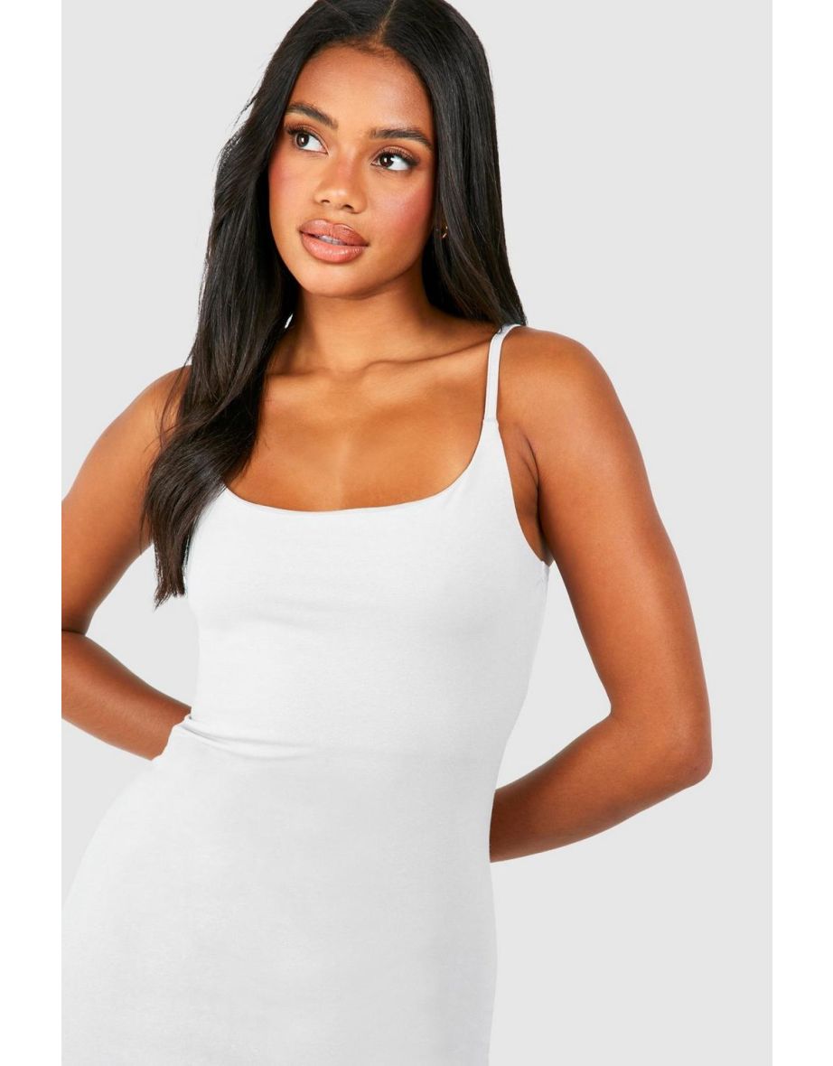 Premium Super Soft Strappy Bodycon Maxi Dress - grey marl - 3