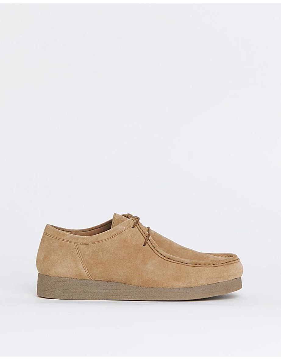 Suede Leather Lace Up Shoe Wide - 2