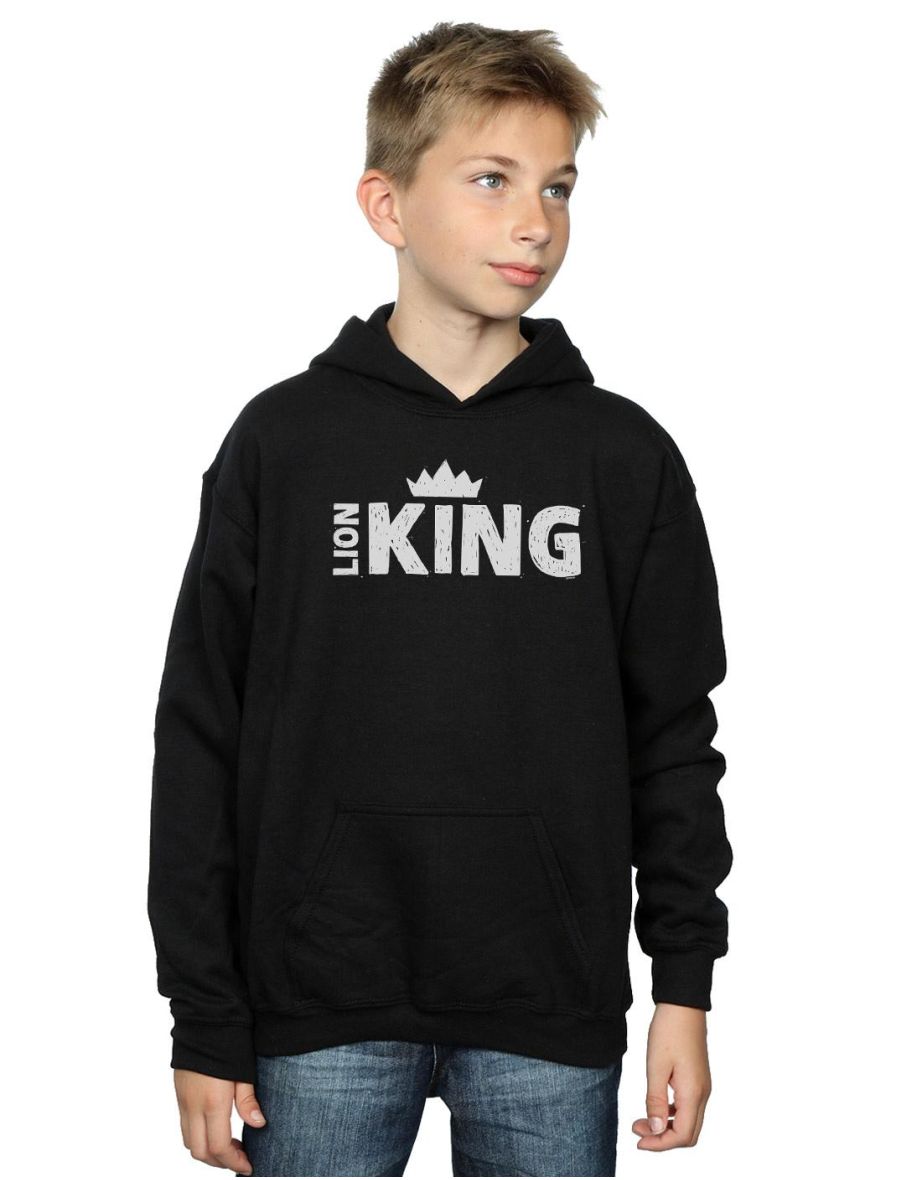 Shop Disney Boys The Lion King Movie Crown Hoodie Black Online in Qatar VogaCloset