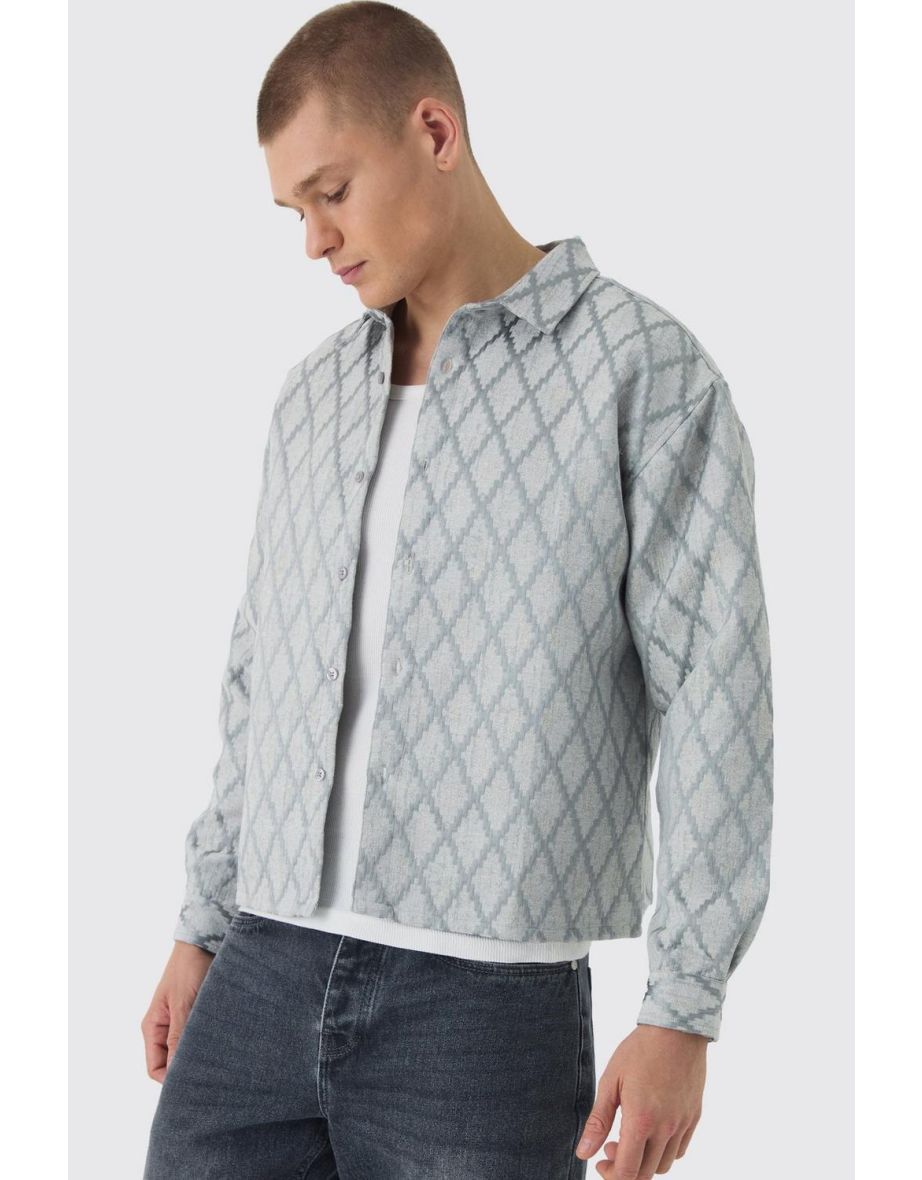 Oversized Jacquard Overshirt