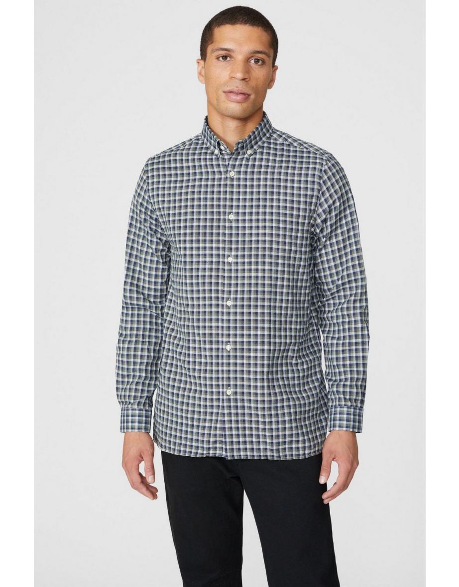 Glen Check Shirt - green