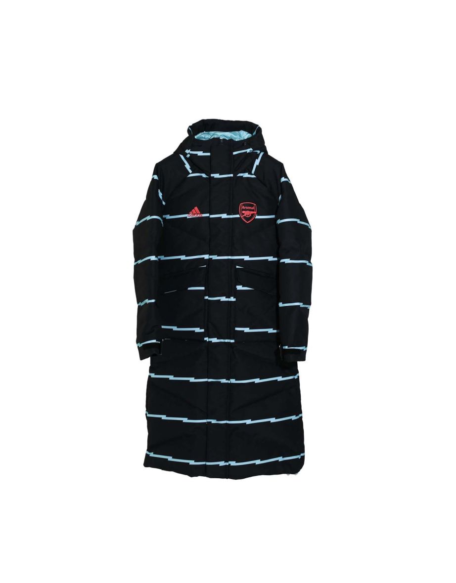 Men's adidas Arsenal Lifestyle Down Coat in Black - 1