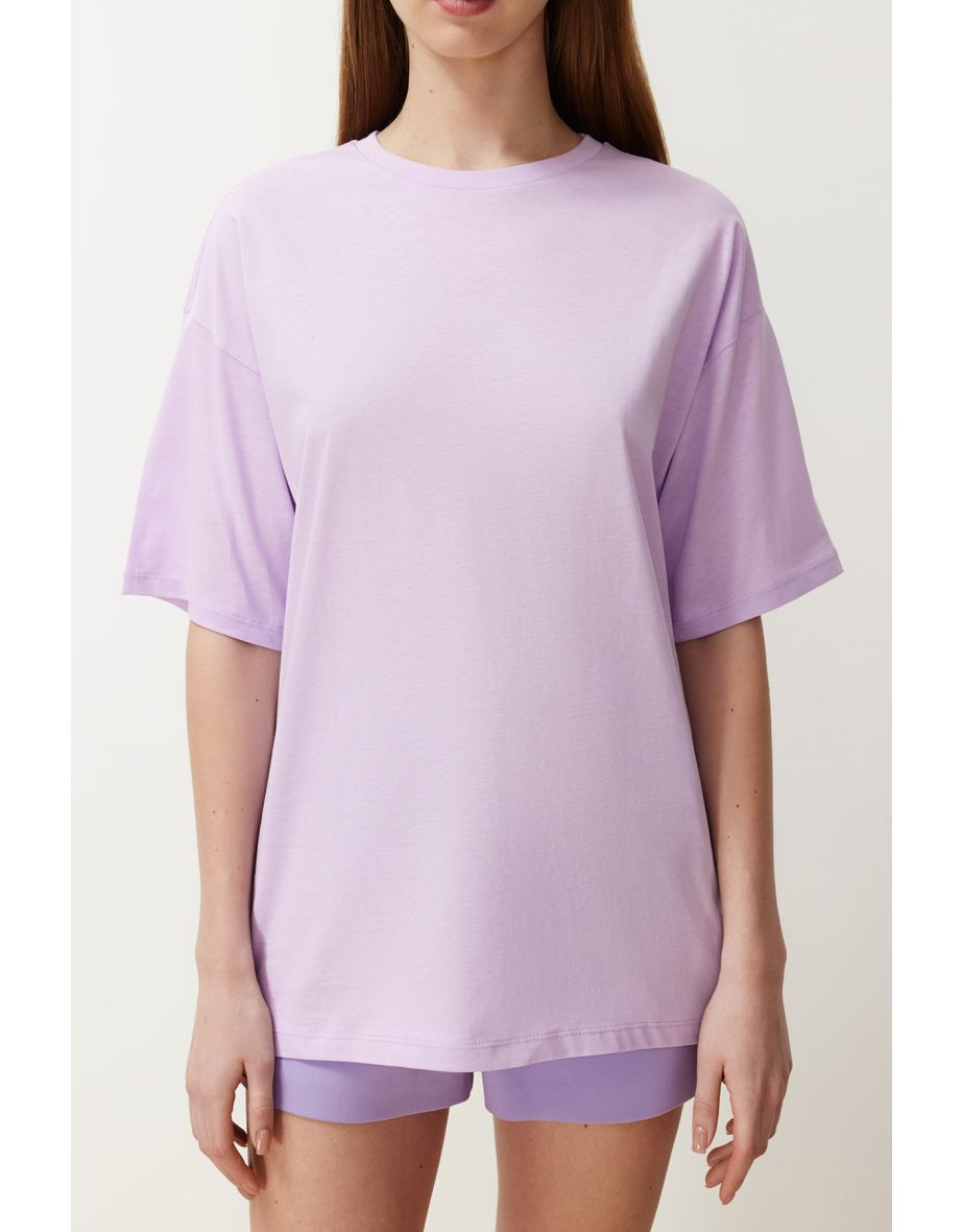 T-Shirt - Purple - Boyfriend - 5