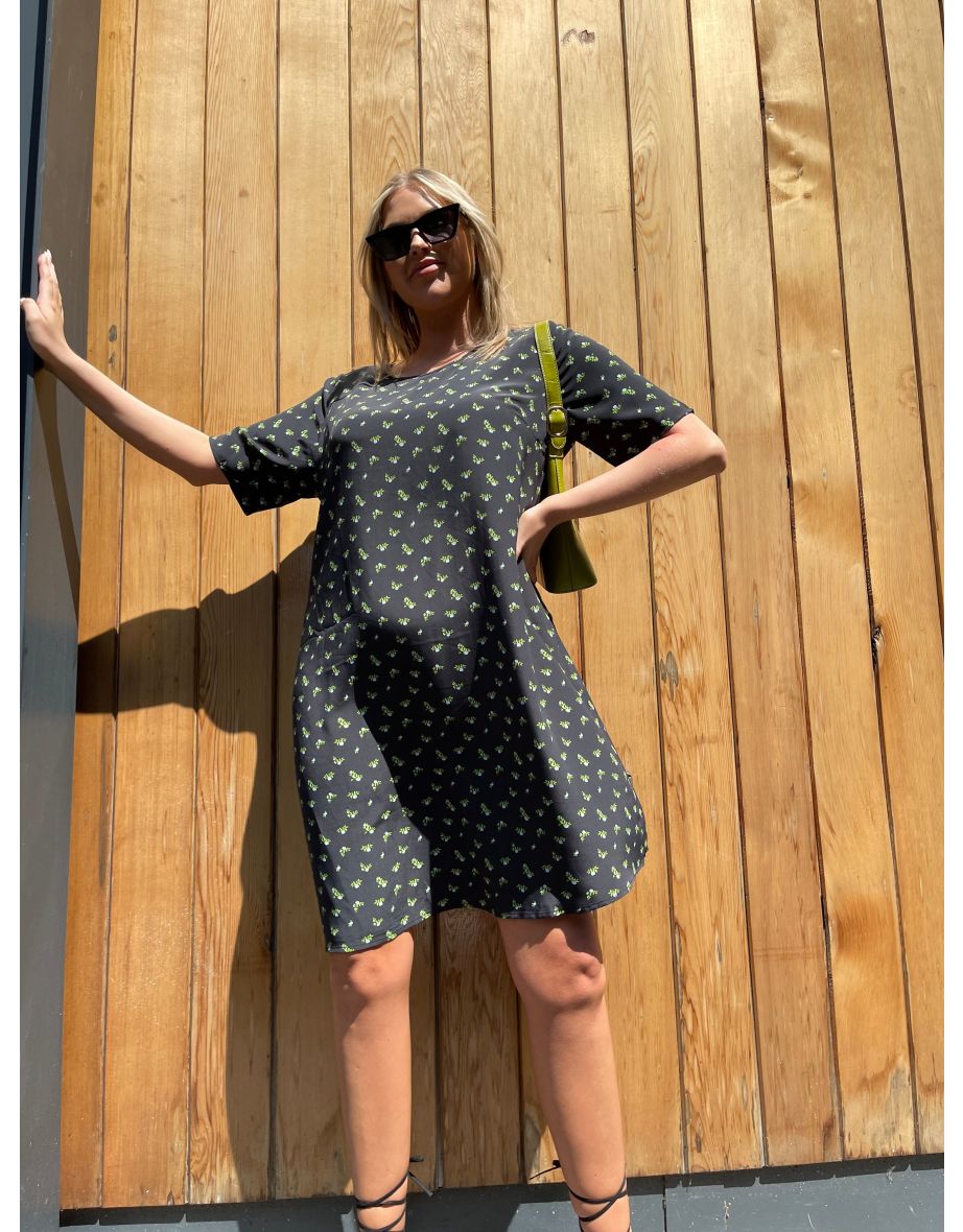 Rosebud Floral T-Shirt Mini-Dress - 3