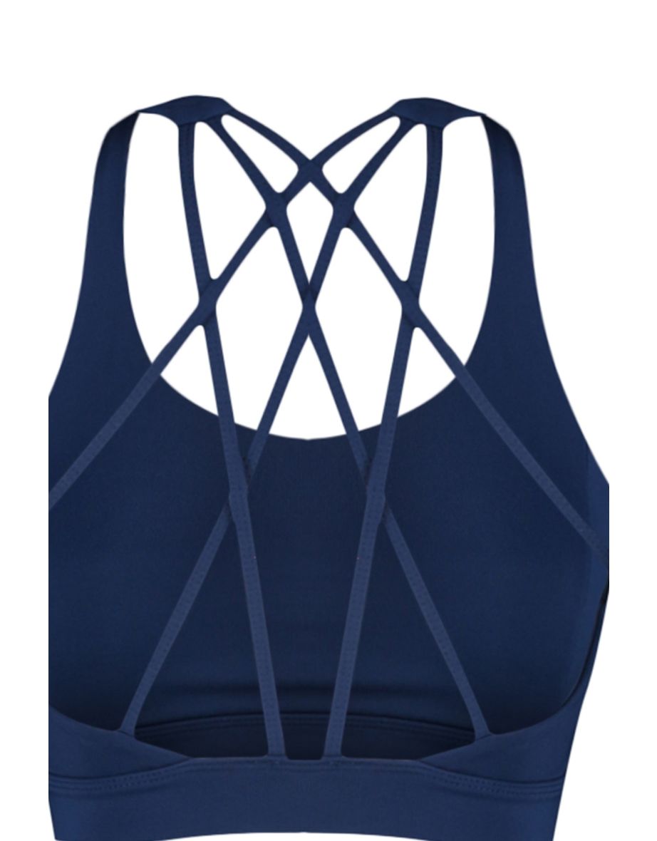 Sports Bra - Navy blue - Plain - 7