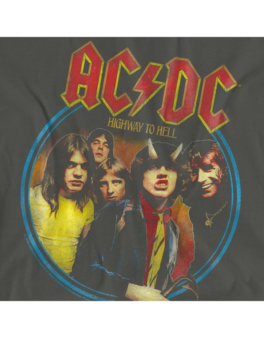 AC/DC Unisex Adult Highway To Hell T-Shirt - Charcoal - 3