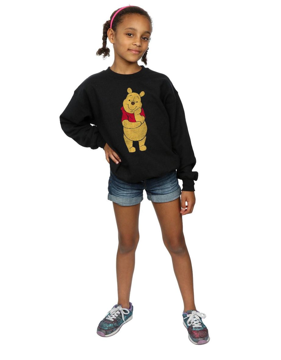 Winnie the Pooh Girls Classic Sweatshirt - Black - 3