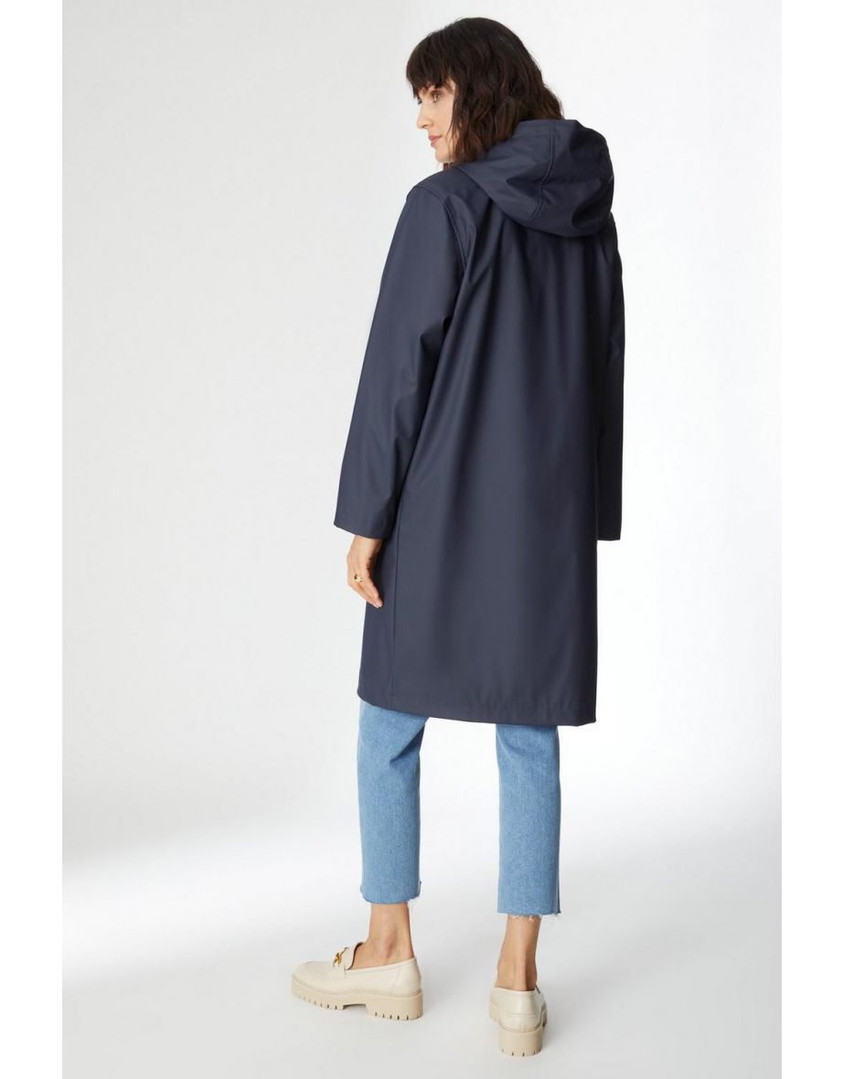 Long Rain Mac - navy - 3