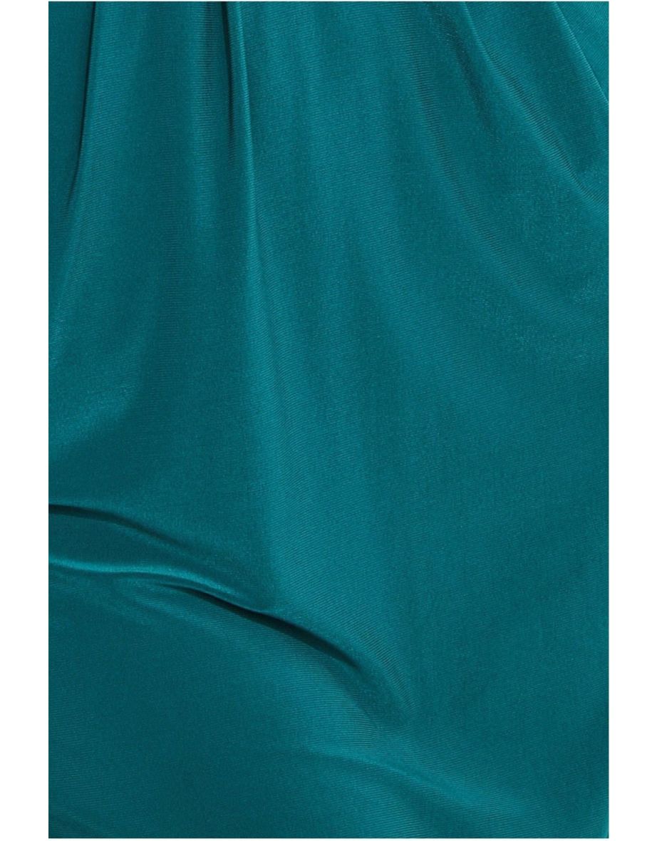 Goddiva Batwing Sleeve Midi Dress - Emerald Green - 3