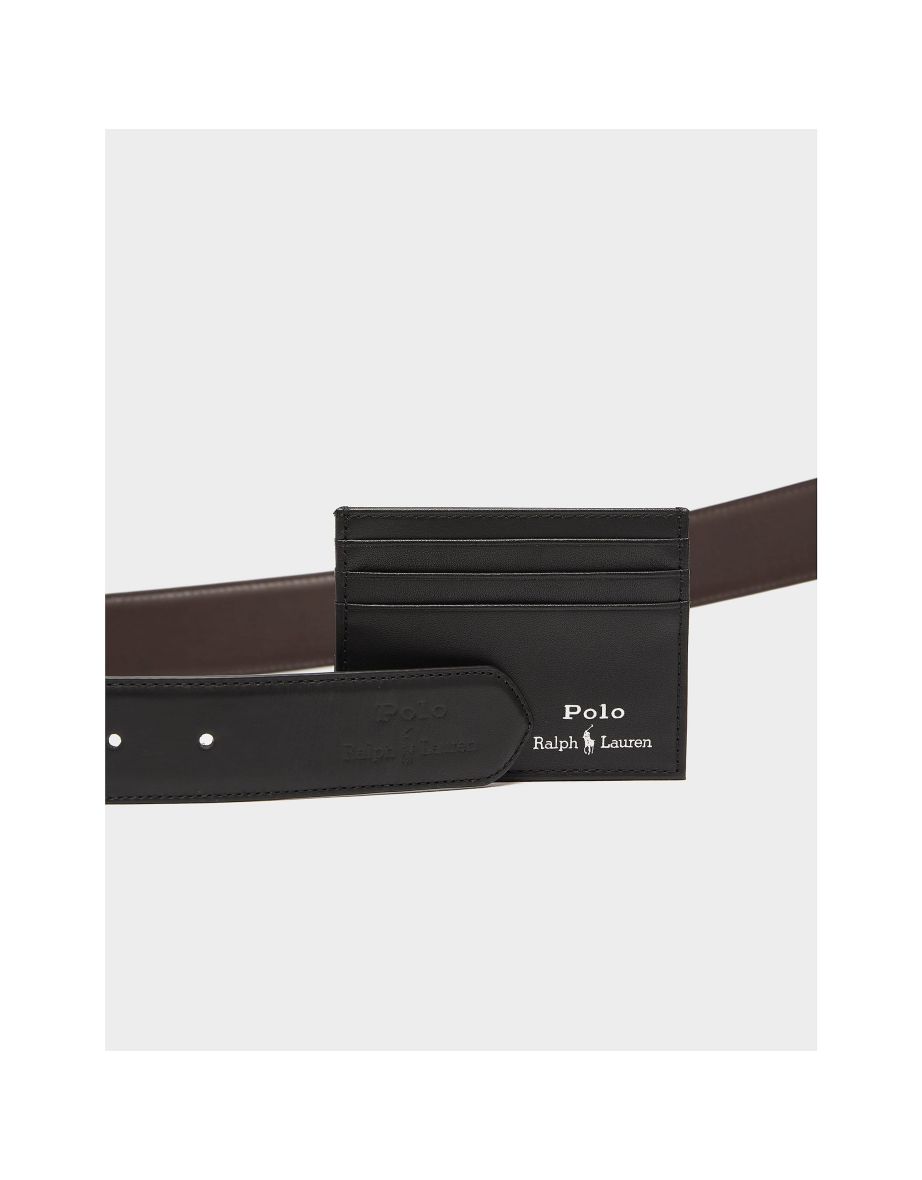 Accessories Ralph Lauren Polo Belt & Wallet Set in Black