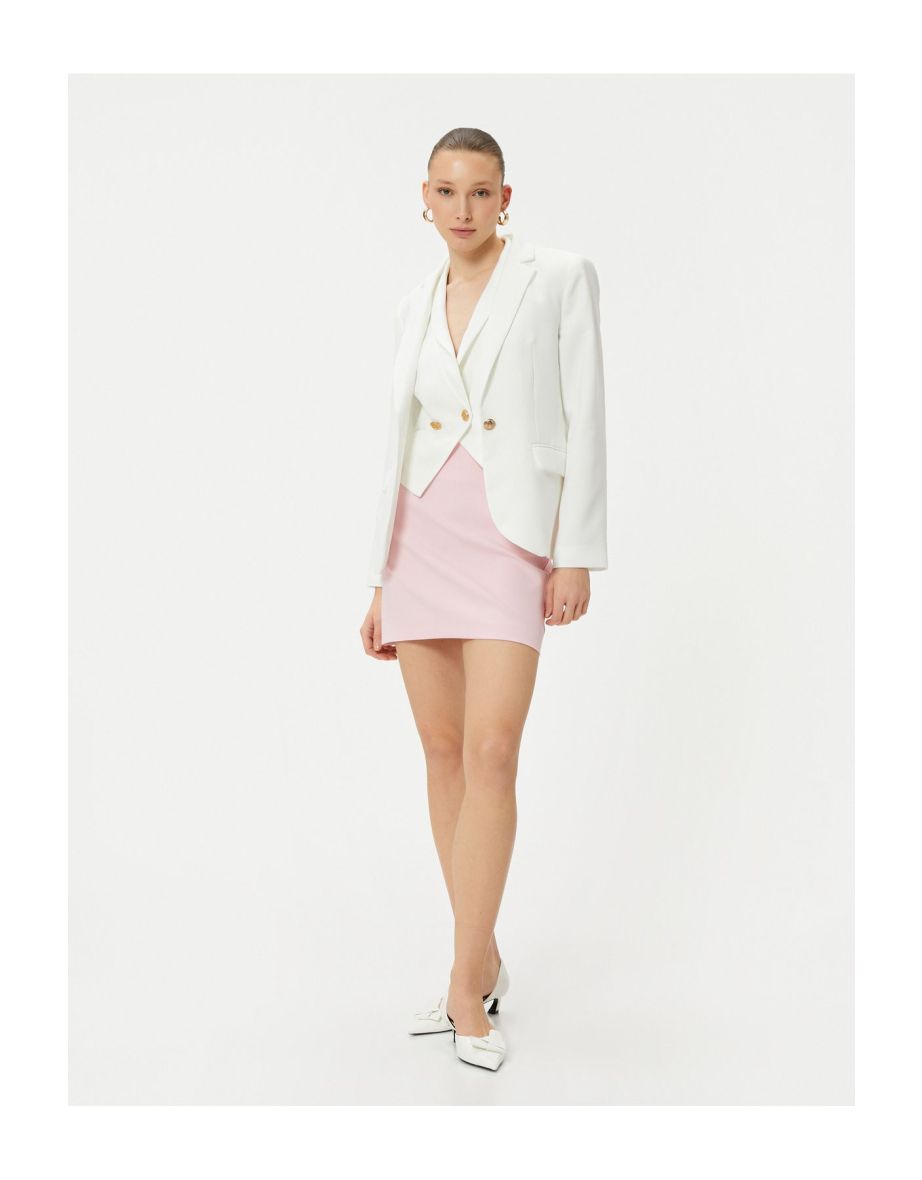 High Waist Mini Pencil Skirt