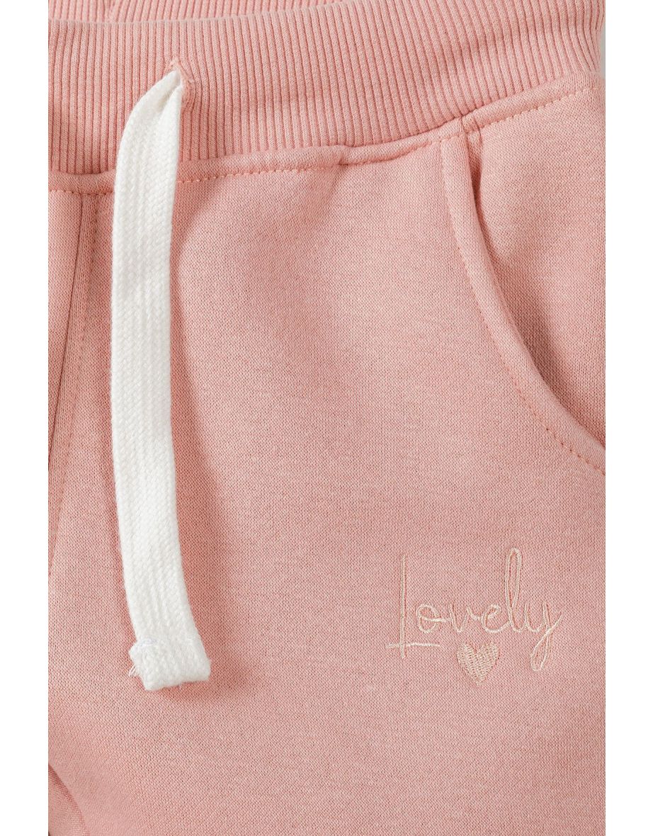 Girls 'Lovely' Fleece Joggers - 2
