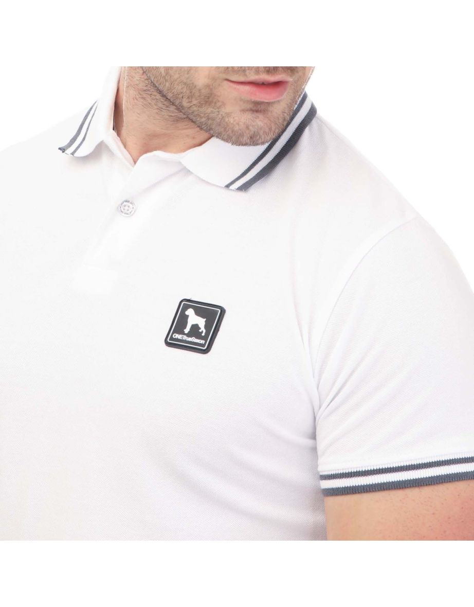 Men's One True Saxon Dixon Polo Shirt in White - 3