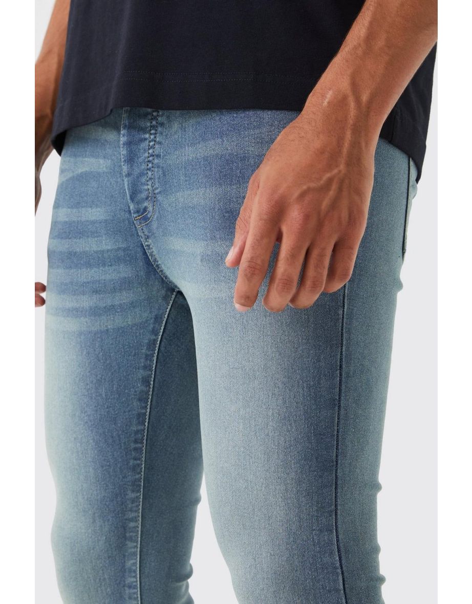 Super Skinny Stretch Jean - antique blue - 2