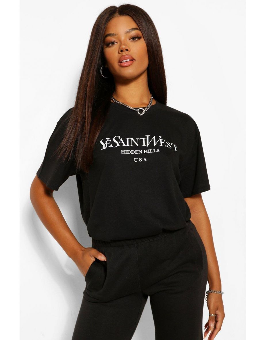 Ye Saint West Oversized T-Shirt - black