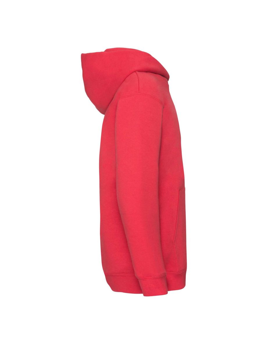 Fruit Of The Loom Kids Unisex Premium 70/30 Hooded Sweatshirt / Hoodie - Red - 2