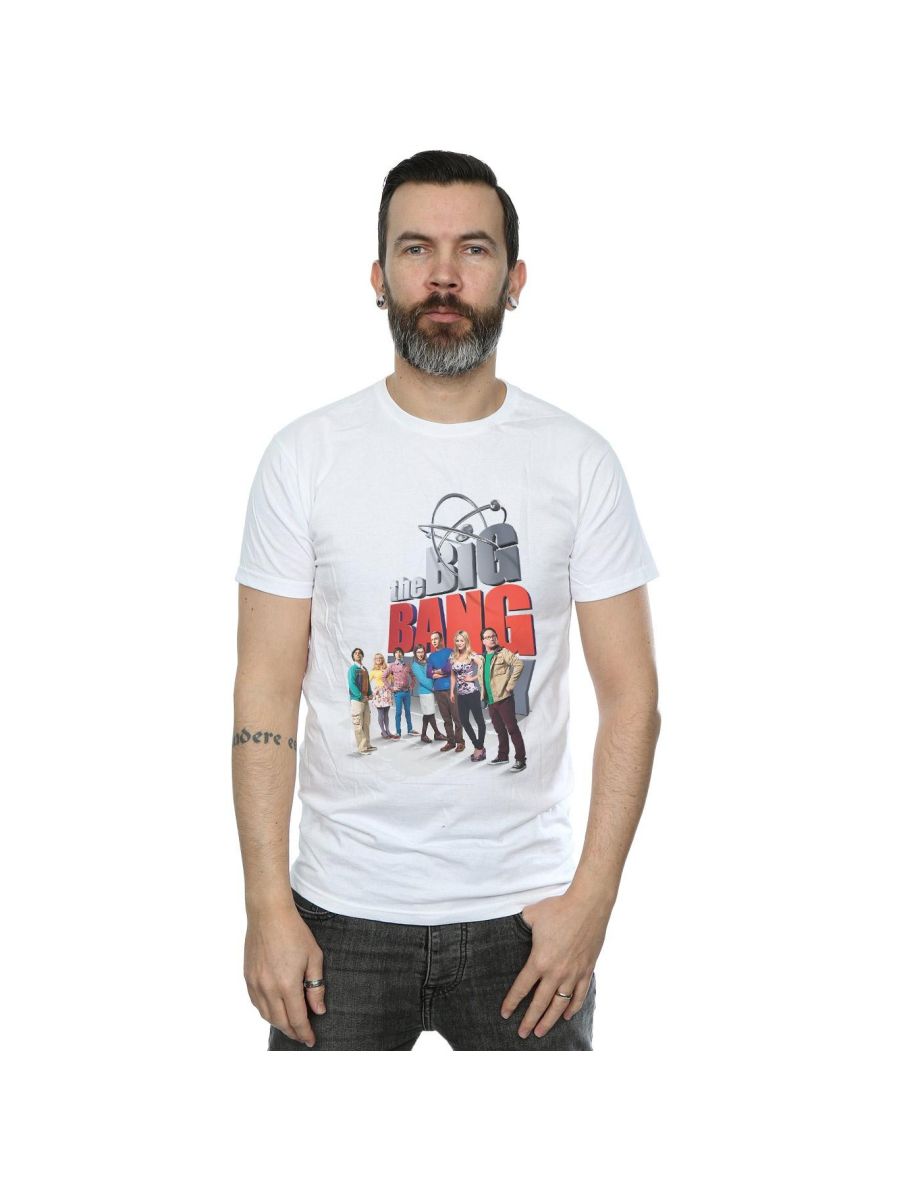 The Big Bang Theory Mens Big Poster T-Shirt - White