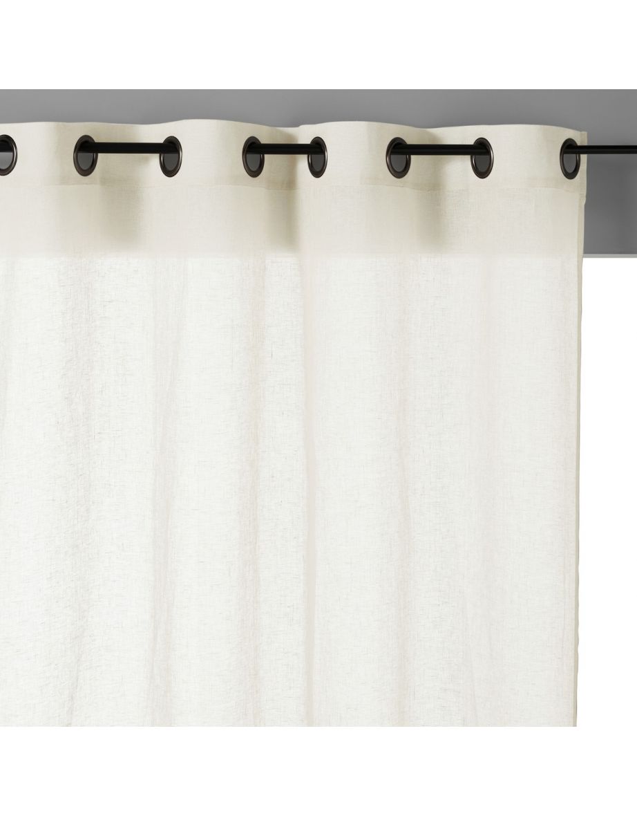 Onega Single Linen Voile Panel with Eyelets