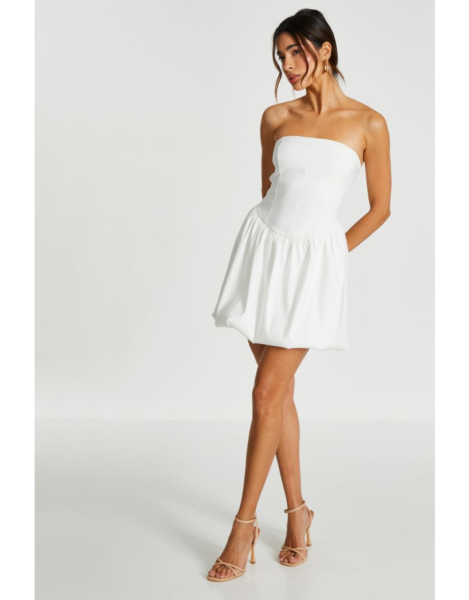 White Puff Ball Dress