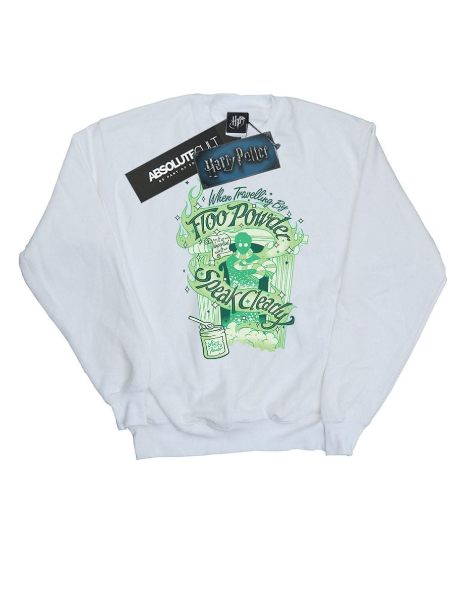Harry Potter Girls Floo Powder Sweatshirt - White