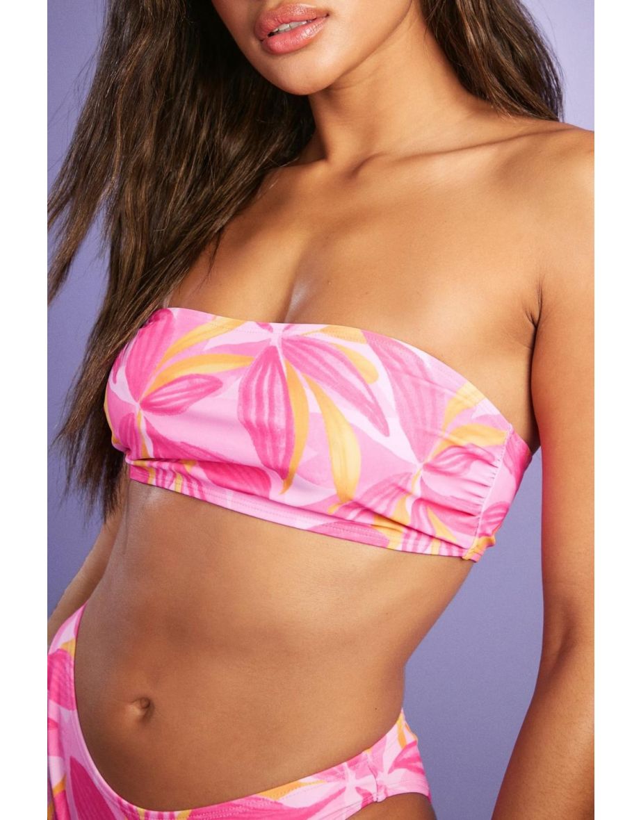 Mix & Match Bandeau Bikini Top - pink - 2