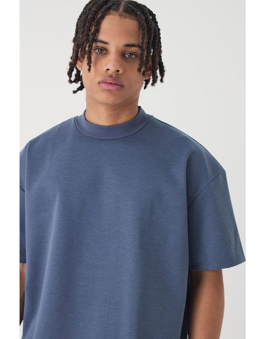 Oversized Super Heavy Premium T-shirt - slate blue - 2