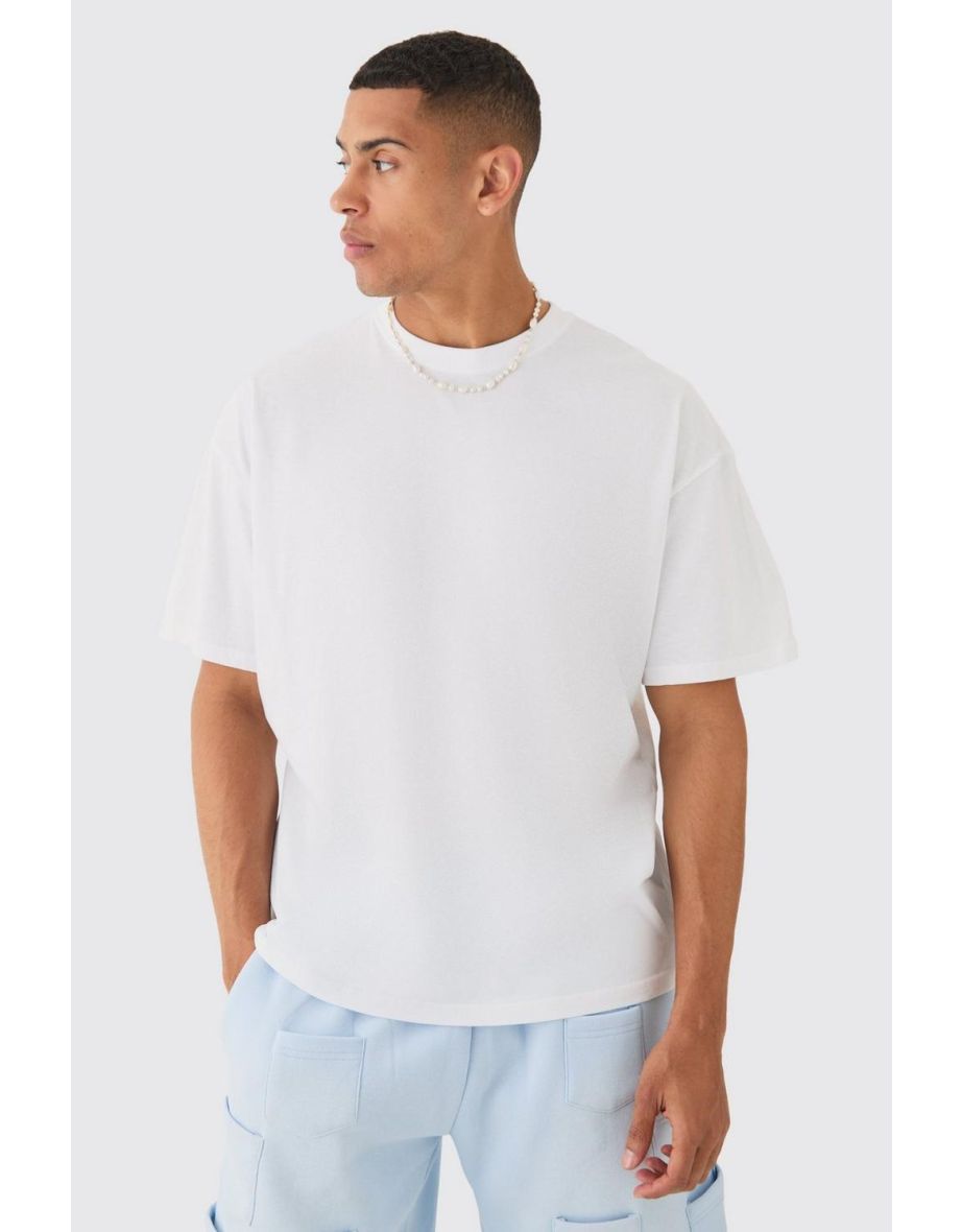 Oversized No Love Club Puff Print T-shirt - white