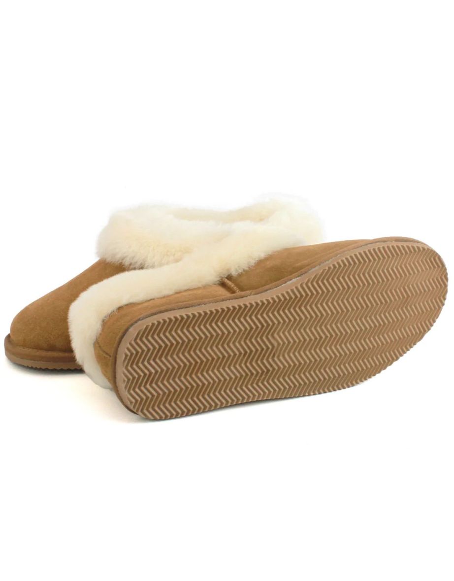 Eastern Counties Leather Womens/Ladies Elena Sheepskin Slipper Boots - Chestnut - 1