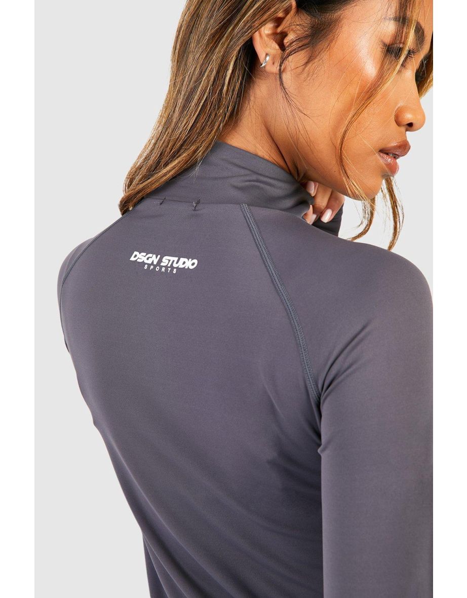 Supersoft Peached Sculpt Zip Through Jacket - charcoal - 3